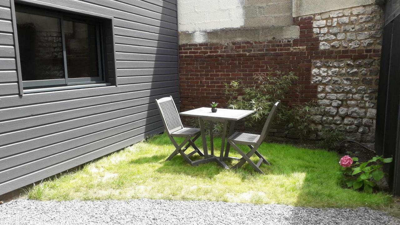 Studio avec jardin et stationnement gratuit à Rouen Exterior foto